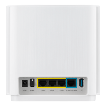 ZenWiFi XT9 (W-2-PK), IEEE 802.11ax, Tri-Band 2.4 / 5GHz / 5GHz, 574 / 2402 / 4804 Mbps, 3xRJ45, 1x USB 3.0, Retail Wireless Mesh System