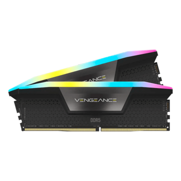 32GB (2 x 16GB) VENGEANCE® RGB DDR5 6600MHz, CL32, Black, RGB LED, DIMM Memory
