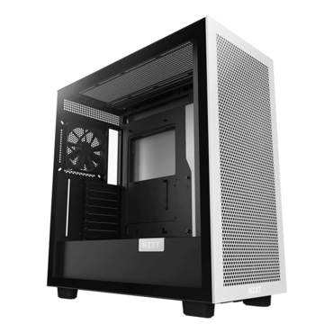 H7 Flow, Tempered Glass, No PSU, E-ATX, White/Black, Mid Tower Case