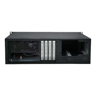 RM-3UC338, 3x 5.25&quot; External Bays, No PSU, ATX, Black, 3U Chassis