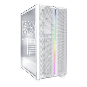 Sky One Lite, Tempered Glass, No PSU, ATX, Frost White, Mid Tower Case