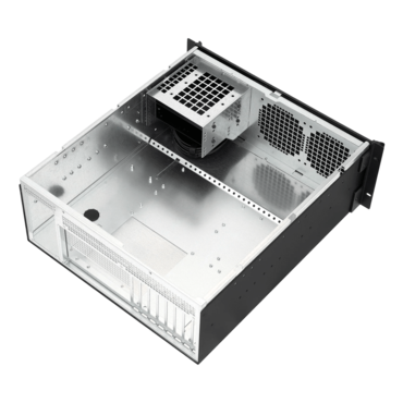 CX4200e, 20&quot; 4U Rackmount Chassis, ATX PSU, 240mm AIO Support, 2x 5.25&quot;, 2x 2.5&quot;, Black