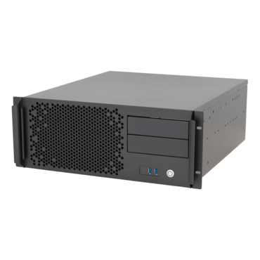 CX4200e, 20&quot; 4U Rackmount Chassis, ATX PSU, 240mm AIO Support, 2x 5.25&quot;, 2x 2.5&quot;, Black
