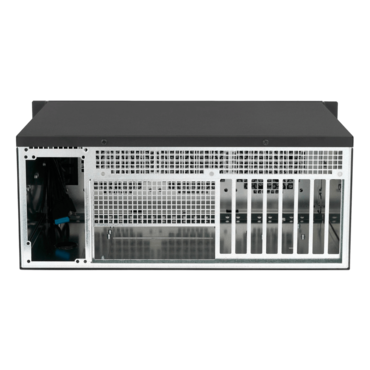 CX4200e, 20&quot; 4U Rackmount Chassis, ATX PSU, 240mm AIO Support, 2x 5.25&quot;, 2x 2.5&quot;, Black