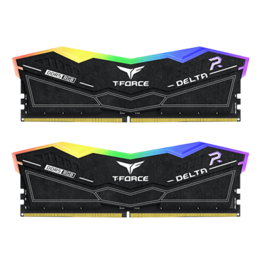 32GB (2 x 16GB) T-FORCE DELTA RGB DDR5 6200MHz, CL38, Black, RGB LED, DIMM Memory