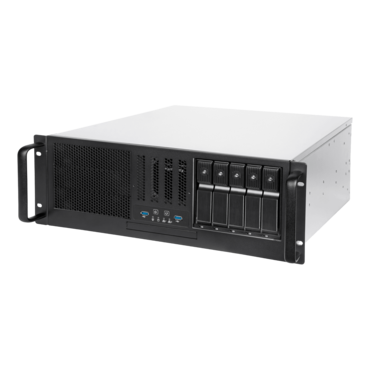 RM41-H08 4U Rackmount Chassis, 3x 5.25", 9x 3.5", 2x 2.5" Black
