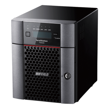 TeraStation™ 5420DN TS5420DN1602 (8TBx2 HDDs included), 4-bay NAS Server, Alpine AL524, 4-core 2.04GHz processor, 8GB DDR4 RAM, SATA 6Gb/s, 10GbLAN, 1GbLAN/ 2, USB 3.2 / 2, 100W PSU