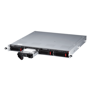 TeraStation™ 5420RN TS5420RN3204 (8TBx4 HDDs included), 4-bay 1U NAS Server, Alpine AL524, 4-core 2.04GHz processor, 8GB DDR4 RAM, SATA 6Gb/s, 10GbLAN, 1GbLAN/ 2, USB 3.2 / 2, 100W PSU