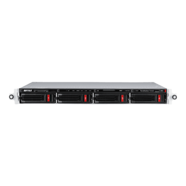 TeraStation™ 5420RN TS5420RN3204 (8TBx4 HDDs included), 4-bay 1U NAS Server, Alpine AL524, 4-core 2.04GHz processor, 8GB DDR4 RAM, SATA 6Gb/s, 10GbLAN, 1GbLAN/ 2, USB 3.2 / 2, 100W PSU