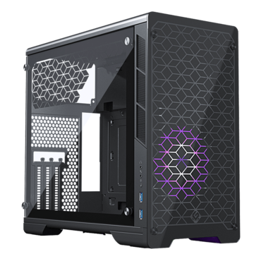 NEO-G Mini V2, Tempered Glass, No PSU, Mini-ITX, Black, Mini Tower Case