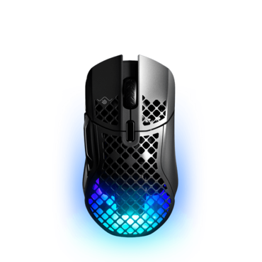 AEROX 5, 3 RGB Zones, 18000dpi, Wireless/Bluetooth, Matte Black, Optical Gaming Mouse