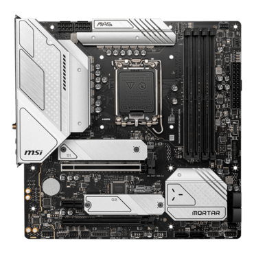 MAG B660M MORTAR MAX WIFI DDR4, Intel® B660 Chipset, LGA 1700, microATX Motherboard