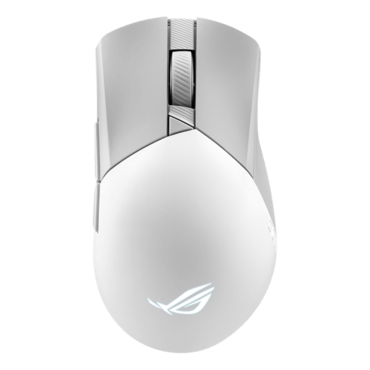 ROG Gladius III Wireless AimPoint, RGB, 36000-dpi, Wired/Bluetooth/Wireless, Moonlight White, Optical Gaming Mouse