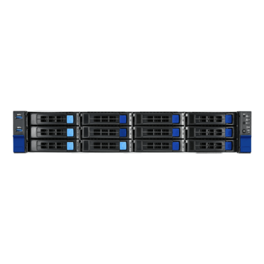 Transport SX TS70B8056 (B8056T70V8E6HR-2T), 2U, AMD SoC, 8x 3.5"/2.5" SATA + 4x 3.5"/2.5" SATA/NVMe Hotswap + 2x 2.5" NVMe Rear Hotswap, 24x DDR5, 2x 10GbLAN, 1200W Rdt PSU