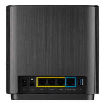 ZenWiFi XT9 (B-2-PK), IEEE 802.11ax, Tri-Band 2.4 / 5GHz / 5GHz, 574 / 2402 / 4804 Mbps, 3xRJ45, 1x USB 3.0, Retail Wireless Mesh System