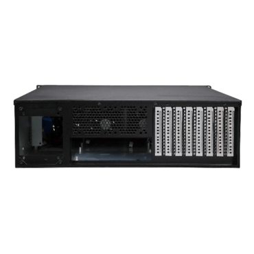 RM-3U8G525, 2x 2.5&quot; Hotswap Bays, No PSU, E-ATX, Black, 3U Chassis