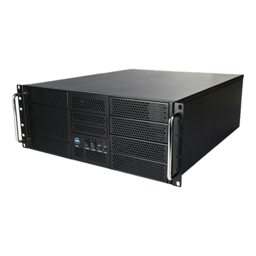 RM-4UWIN525, 8x 5.25&quot; External Bays, No PSU, ATX, Black, 4U Chassis