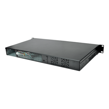 RM-1UC138, 2x 3.5&quot;Internal or 1x 5.25&quot; External Bays, No PSU, Mini-ITX, Black, 1U Chassis
