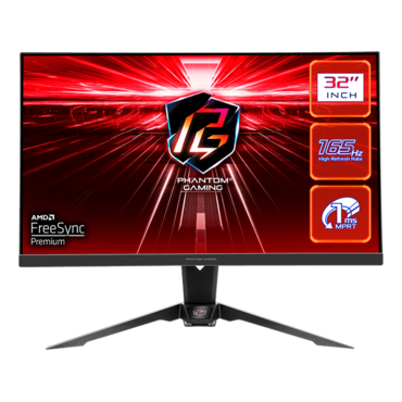 PG32QF2B, DisplayHDR™ 400, 31.5&quot; VA, 2560 x 1440 (QHD), 1 ms, 165Hz, FreeSync™ Premium Gaming Monitor