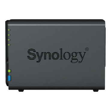 DiskStation® DS223 2-Bay NAS Server, Realtek RTD1619B Processor Quad-core 1.7 GHz, 2GB DDR4 RAM (not expandable), SATA 6Gb/s, 1GbLAN, USB 3.2 Gen 1 / 3, 60W PSU