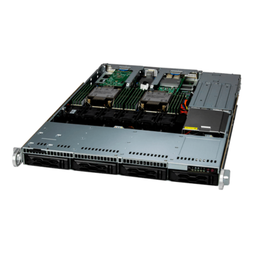 Supermicro SuperServer SYS-611C-TN4R, Dual 4th Gen. Intel® Xeon® Scalable Processors, NVMe/SATA, 1U Rackmount Server Computer