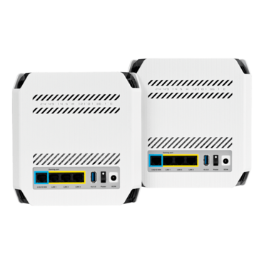ROG Rapture GT6(W-2-PK), IEEE 802.11ax, Tri-Band 2.4 / 5GHz / 5GHz, 574 / 4804 / 4804 Mbps, 3xRJ45, 1x USB 3.2 Gen 1, Retail Wireless Mesh System