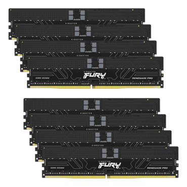 256GB (8 x 32GB) FURY™ Renegade Pro, DDR5 4800MT/s, CL36, 1Rx4, ECC Registered DIMM Memory