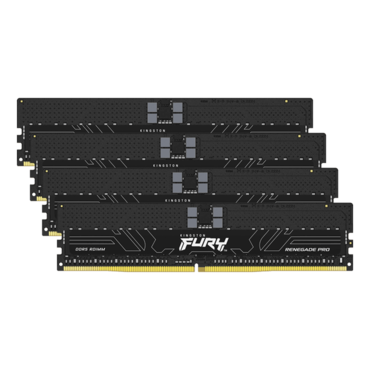 64GB (4 x 16GB) FURY™ Renegade Pro, DDR5 6000MT/s, CL32, 1Rx8, ECC Registered DIMM Memory