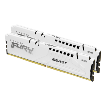 32GB (2 x 16GB) FURY™ Beast DDR5 5200MT/s, CL40, White, DIMM Memory