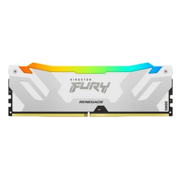 16GB FURY™ Renegade DDR5 6400MT/s, CL32, White/Silver, RGB LED, DIMM Memory