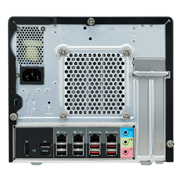 SW580R8, Intel® W580 Chipset, 4x DDR4 DIMM, 1x M.2 NVMe, 4x 3.5" HDD, 80 PLUS Gold 500W PSU, XPC Cube PC Barebone