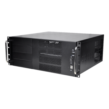 RM-4UC438, 4x 5.25&quot; External Bays, No PSU, microATX, Black, 4U Chassis