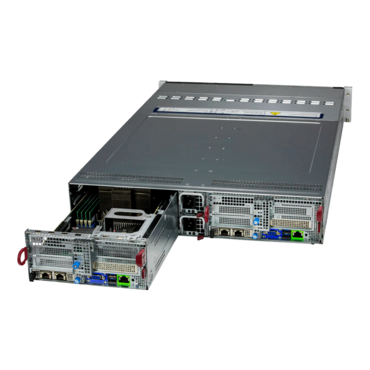 Supermicro SuperServer SYS-221BT-DNTR BigTwin, Quad 4th Gen. Xeon® Scalable Processors, NVMe/SATA, 2-Node, 2U Rackmount Server Computer