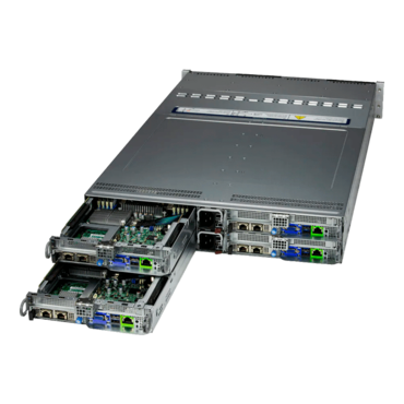 Supermicro SuperServer SYS-621BT-HNTR BigTwin, Eight 4th Gen. Xeon® Scalable Processors, NVMe/SATA, 4-Node, 2U Rackmount Server Computer