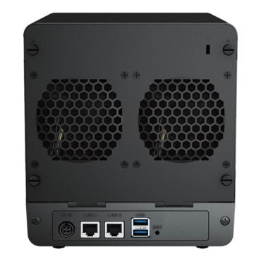 DiskStation® DS423 4-Bay NAS Server, Realtek RTD1619B processor, 2GB DDR4 RAM, SATA 6Gb/s, 1GbLAN / 2, 90W PSU