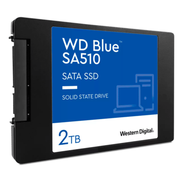 2TB Blue SA510 7mm, 560 / 520 MB/s, 3D TLC NAND, SATA 6Gb/s, 2.5&quot; SSD