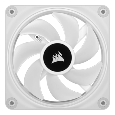 iCUE LINK QX120 RGB 120mm, White, RGB LEDs, 2400 RPM, 63.1 CFM, 37 dBA, Cooling Fan