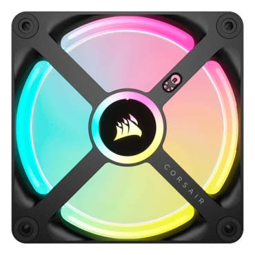 iCUE LINK QX120 RGB 120mm, Black, RGB LEDs, 2400 RPM, 63.1 CFM, 37 dBA, Cooling Fan