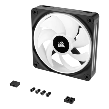 iCUE LINK QX120 RGB 120mm, Black, RGB LEDs, 2400 RPM, 63.1 CFM, 37 dBA, Cooling Fan