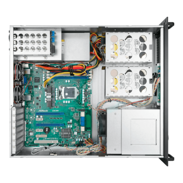 IW-R300N-S500, 2x 5.25&quot;, 1x 3.5&quot; External Bays, 6x 3.5&quot; Internal Bays, 500W PSU, CEB, Black/Grey, 3U Chassis - TAA Compliant