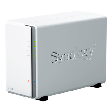 DiskStation® DS223j 2-Bay NAS Server, Realtek RTD1619B Processor Quad-core 1.7 GHz, 1GB DDR4 RAM (not expandable), SATA 6Gb/s, 1GbLAN, USB 3.2 Gen 1 / 2, 60W PSU