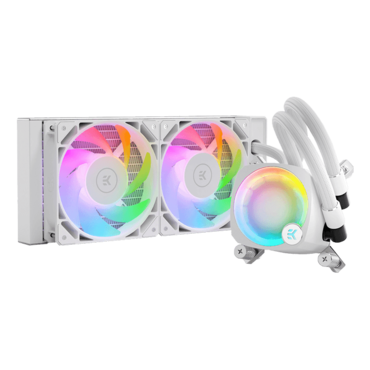 EK-Nucleus AIO CR240 Lux D-RGB, White, 240mm Radiator, Liquid Cooling System