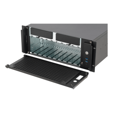 CX4712, 25&quot; 4U Rackmount Chassis, ATX PSU Support, 360mm AIO Support, 2x 5.25&quot;, 10x 3.5&quot;, 6x 2.5&quot;, Black