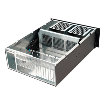 CX4712, 25&quot; 4U Rackmount Chassis, ATX PSU Support, 360mm AIO Support, 2x 5.25&quot;, 10x 3.5&quot;, 6x 2.5&quot;, Black