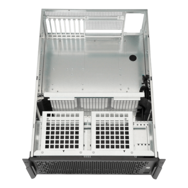 CX4712, 25&quot; 4U Rackmount Chassis, ATX PSU Support, 360mm AIO Support, 2x 5.25&quot;, 10x 3.5&quot;, 6x 2.5&quot;, Black