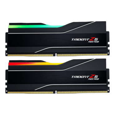 32GB (2 x 16GB) Trident Z5 Neo RGB DDR5 6400MT/s, CL32, Black, RGB LED, DIMM Memory