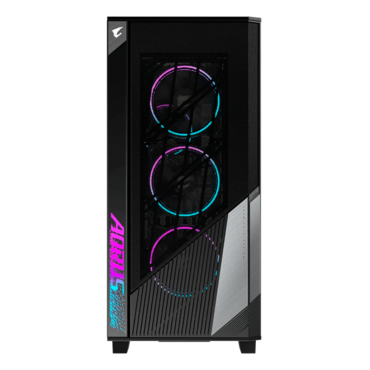 AORUS C500 GLASS, Tempered Glass, No PSU, E-ATX, Black, Mid Tower Case