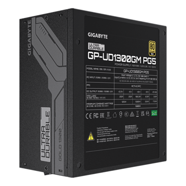 UD1300GM PG5, 80 PLUS Gold 1300W, Fully Modular, ATX Power Supply