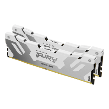 32GB (2 x 16GB) FURY™ Renegade DDR5 8000MT/s, CL38, White/Silver, DIMM Memory