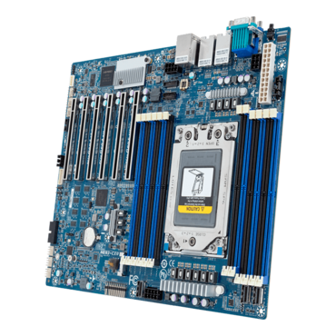ME03-CE0, AMD SoC, SP6, DDR5-4800 ECC RDIMM / 12, VGA, M.2, USB 3.2 Gen1 / 2, MCIO / 3, 10GbLAN / 2, ATX OEM